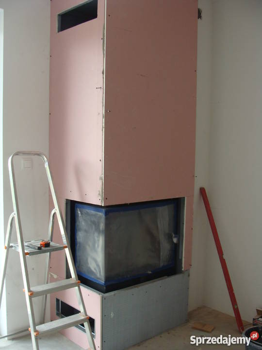 Kominek narożny nowoczesny mazowieckie prawy Dom i Ogród