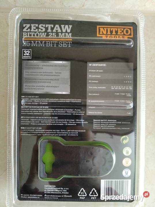 NAJTANIEJ Zestaw Bitów 25mm 100mm Bitów i Zabrze