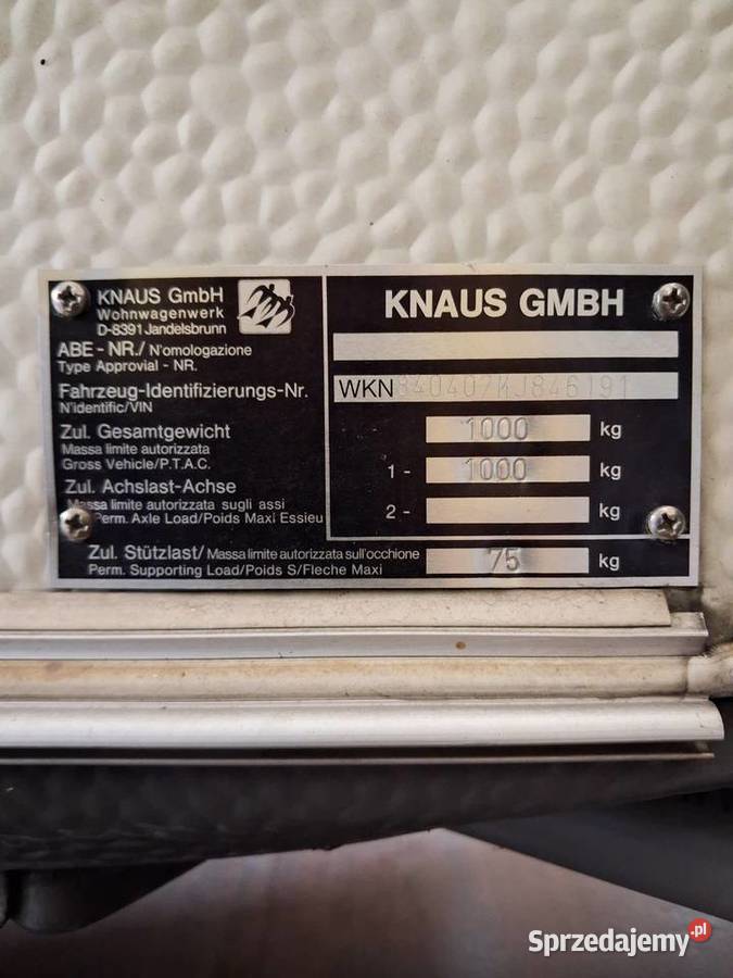 Przyczepa kempingowa knaus sdwind KNAUS Lublin