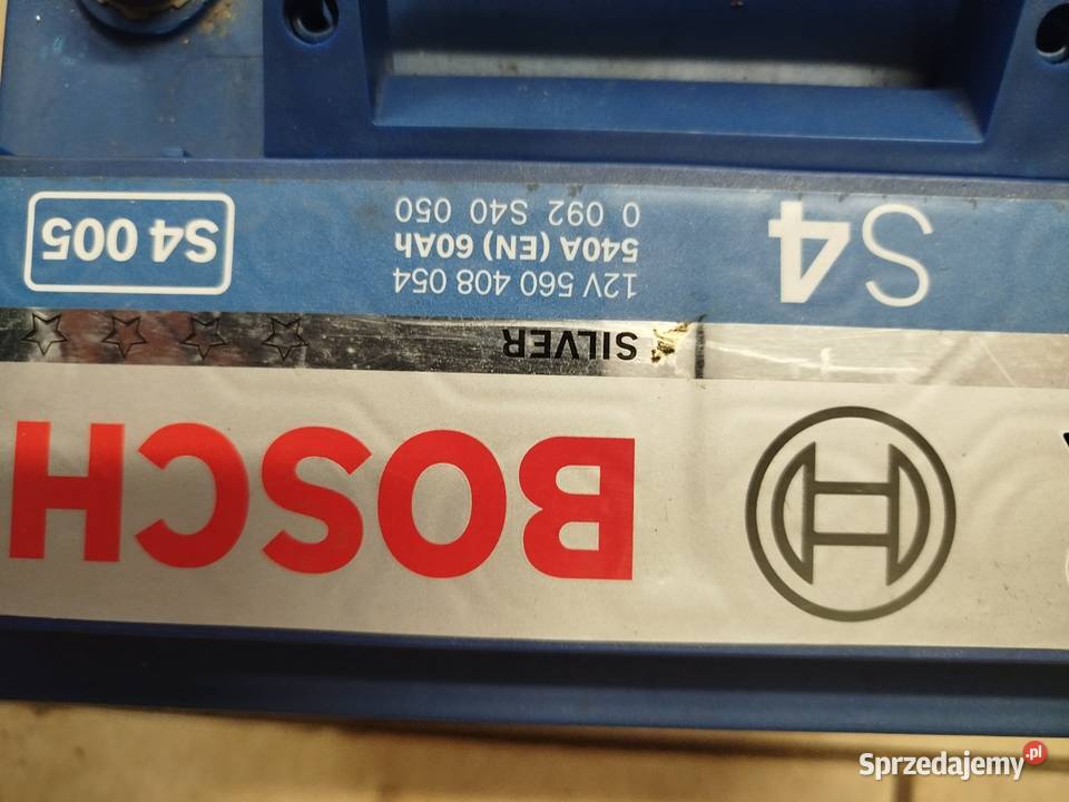 Akumulator Bosch 60AH 540A osobowe Gniewkowo
