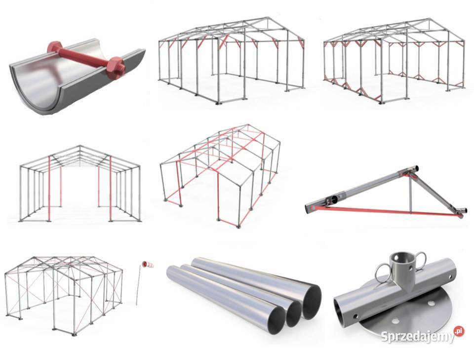 4x8x2m Namiot ogrodowy pawilon imprezowy wesele