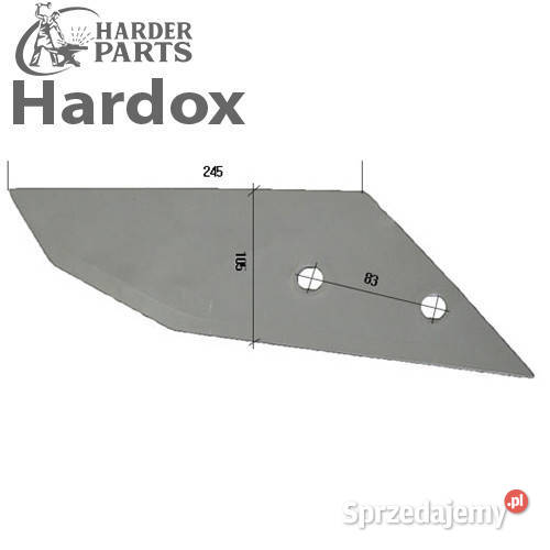 Dłuto 100hektarów HARDOX 200679L części do pługa Części zamienne sprzedam