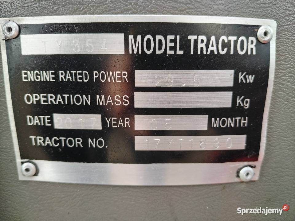 Traktor Foton 345 Lovol 354 Kubota Yanmar Iseki Konopnica