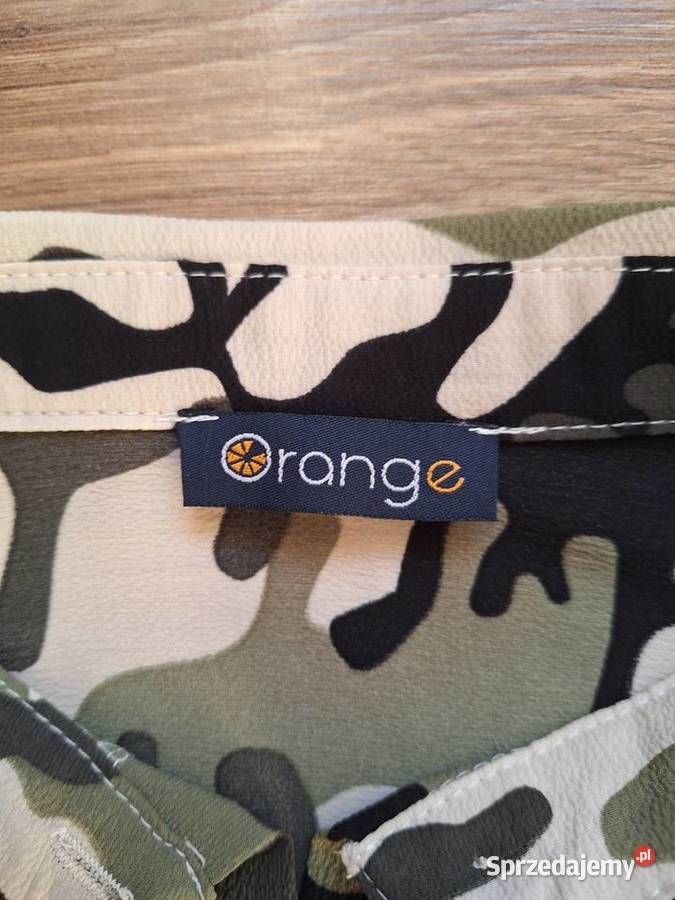 Śliczna bluzka moro khaki lekka zwiewna z brązowy/beżowy Kraków