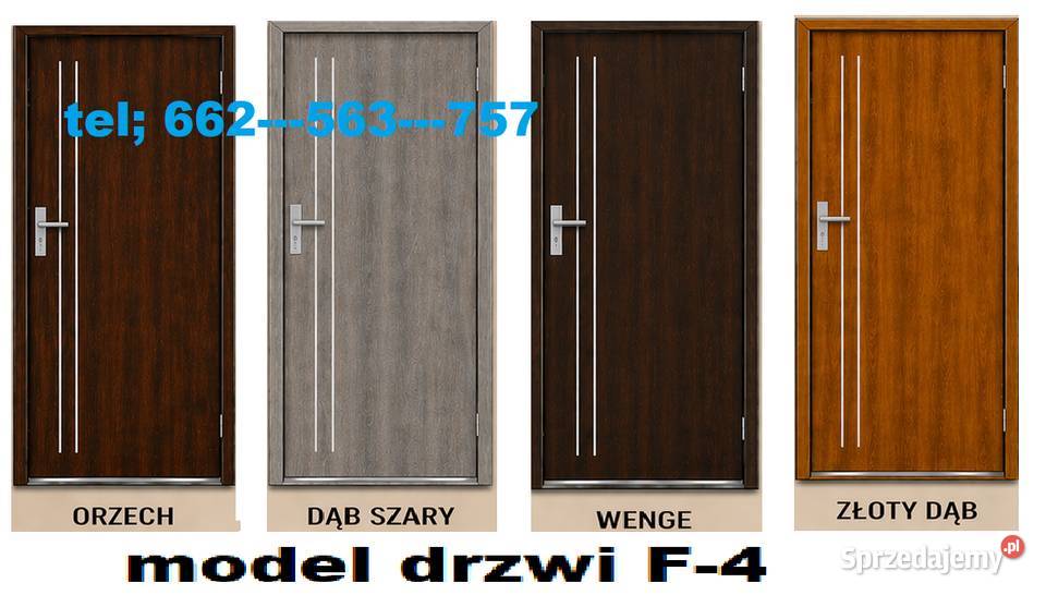 Drzwi zewnętrzne wejściowe drewniane i metalowe
