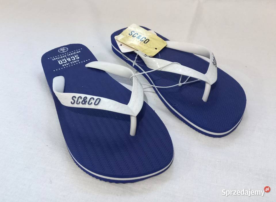 Klapki niebieskie Japonki r 36 SCCO Unisex dobra Białystok