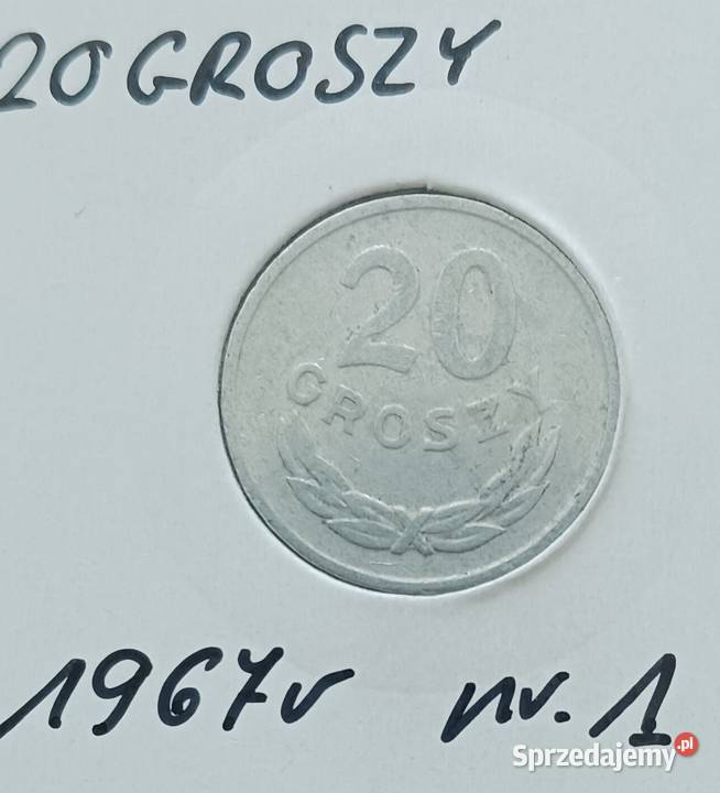 20 Groszy 1967 r 1 Super Konin