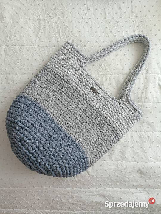 Torebka ze sznurka handmade 52cm Torby i torebki Jawornik Polski