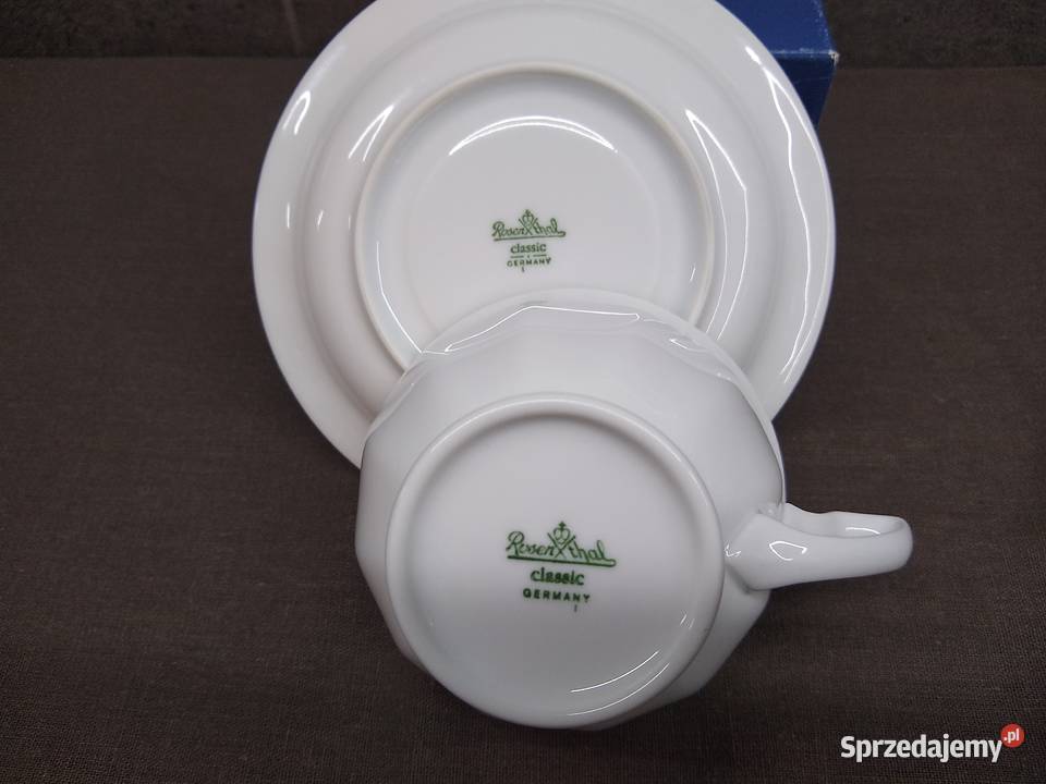 Filiżanka spodek Rosenthal Biała Maria Classic Kalisz
