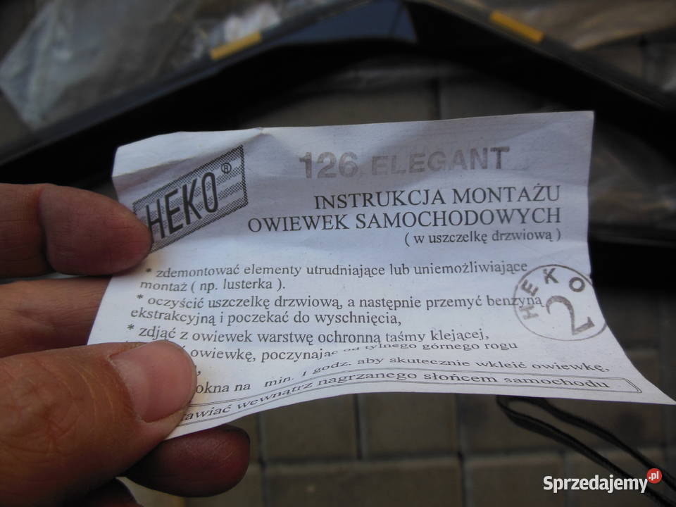 OWIEWKI SZYB 126P ELEGANT HECKO osobowe Kozy