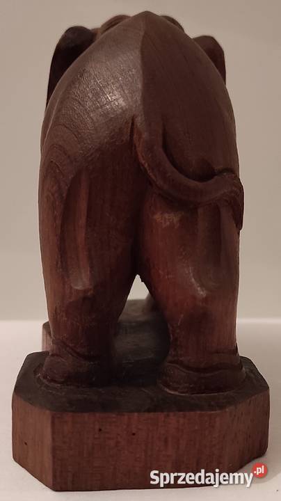 Słoń z drewna figurka rzeźba drewno Warszawa