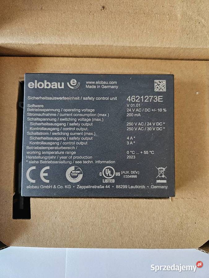 Moduł sterowania bezpieczeństwem elobau lubuskie Przewóz