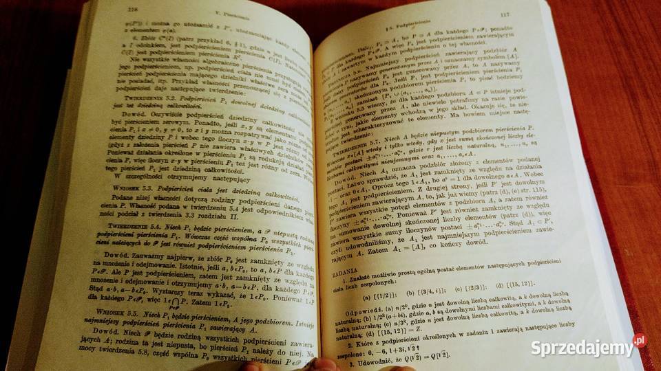 Algebra Andrzej BiałynickiBirula 1971 TWARDA Rok wydania 1971 Gdańsk