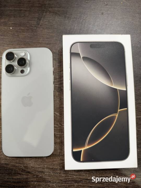 iPhone 16 pro 256 GB tytanowy Czempiń