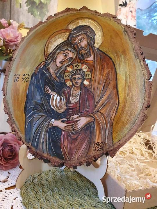 Obraz ręcznie malowany ŚwRodzina podkarpackie Strzyżów