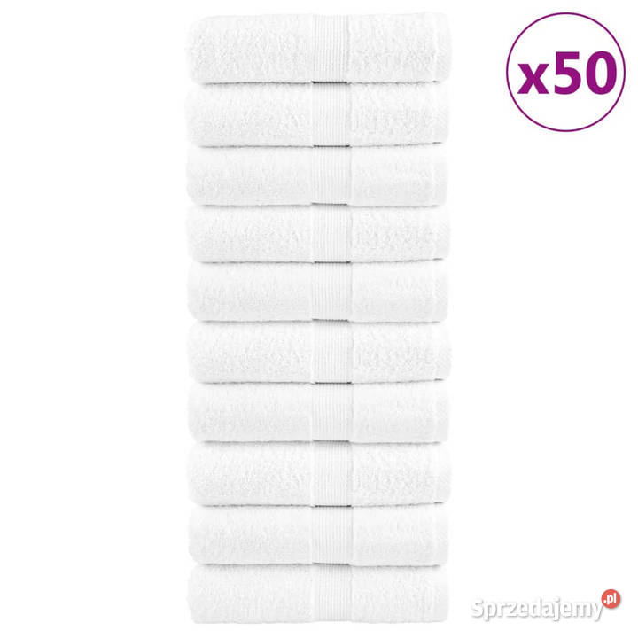Ręczniczki premium SOLUND 50 białe 30x50 600 gm2