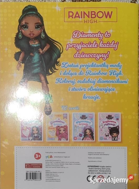 Diamentowe kreacje Rainbow High Książki dla dzieci Jelenia Góra sprzedam