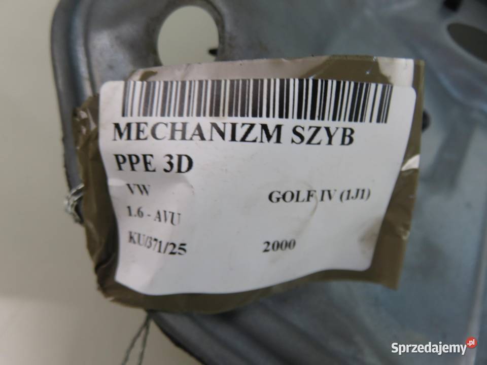 PODNOŚNIK SZYBY PRAWY 3D VW GOLF IV 1J1 osobowe