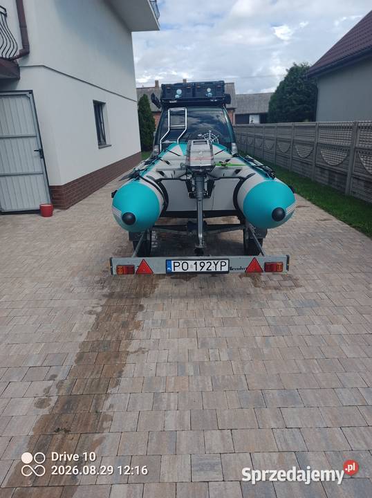 Ponton przyczepka silnik łódzkie Sieradz
