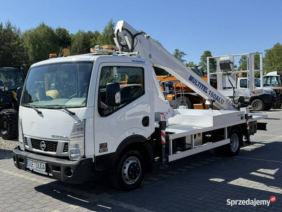 Nissan Cabstar Podnośnik Koszowy 165m Multitel klimatyzacja świętokrzyskie Widełki