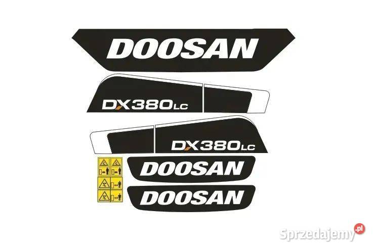 Naklejki oklejenie DOOSAN DX380LC Zamiennik Janików