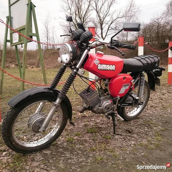 Simson S51 czerwony Zwierzyniec