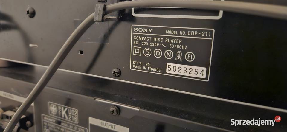 Odtwarzacz CD SONY CDP211 Dosin