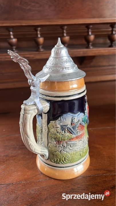 Kufel Western Germany Para tańcząca na łące O Porcelana i szkło pomorskie sprzedam