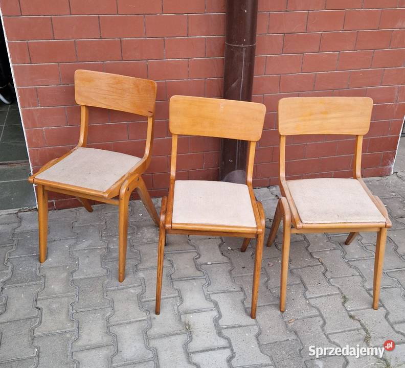Zestaw 3 KRZESEŁ BUMERANG FGościnińska Lublin