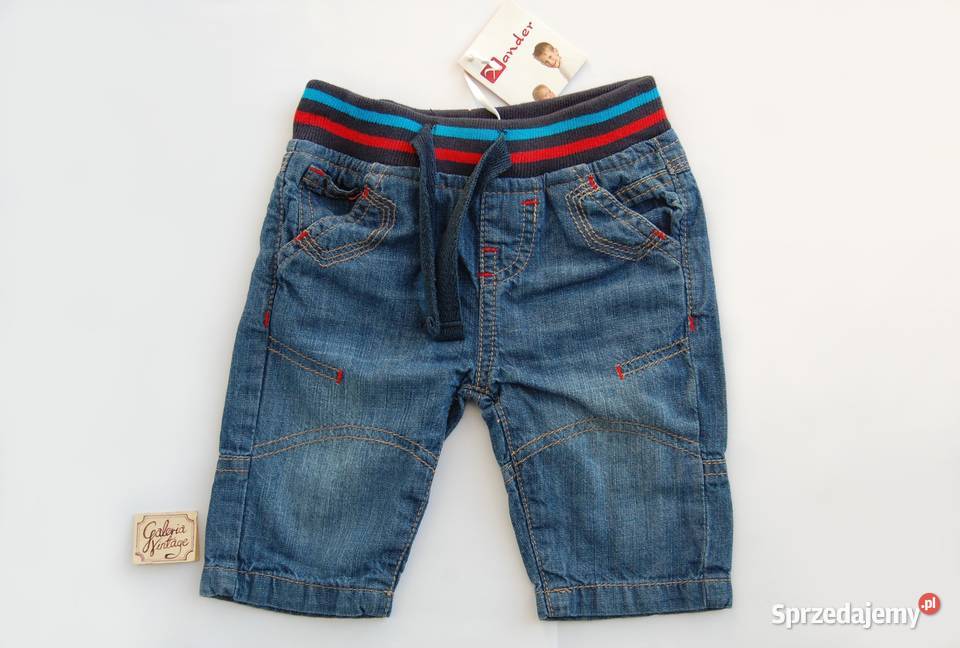 Nowe spodenki jeansy Babaluno Baby 03 msc 5662