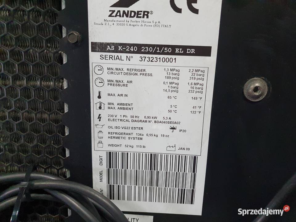 zander arctic star dryer model as 800