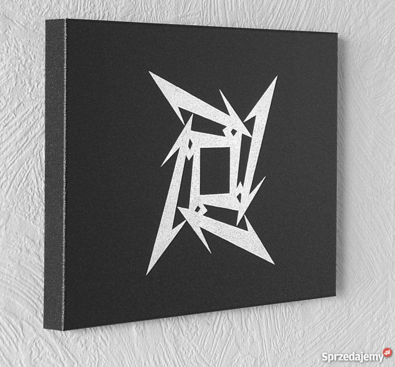 Metallica logo Obraz ręcznie grawerowany na świętokrzyskie Sandomierz
