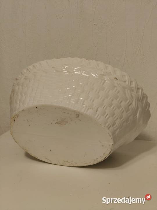 Ceramiczny Słoik Cookie Jar retro KOTY W KOSZYKU Poddębice