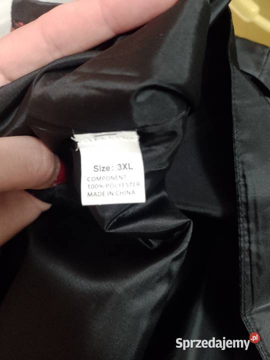 4XL5XL Czerwono czarna kamizelka garniturowa z Kraków sprzedam