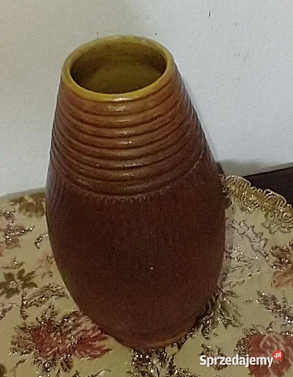 Wazonik ceramiczny z epoki midcentury modern z Krotoszyn