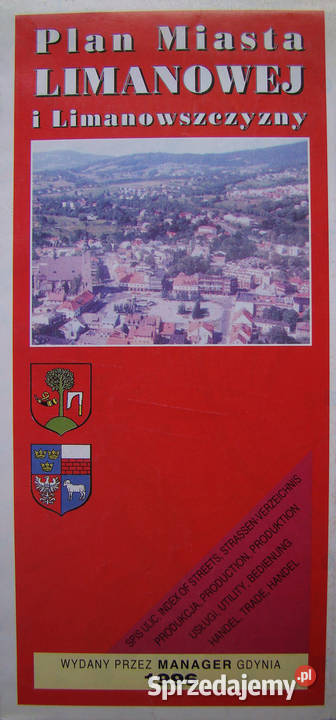 Plan miasta Limanowej i Limanowszczyzny 1996 Rok wydania 1996 Limanowa sprzedam