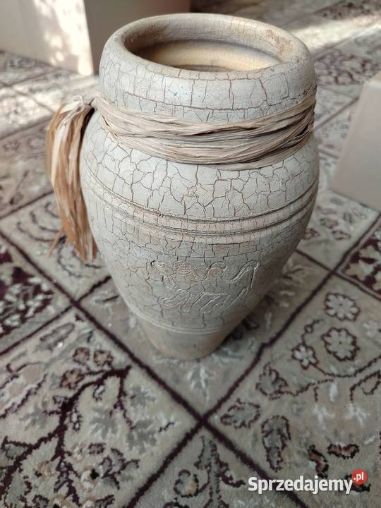 Stylowy wazon ceramiczny BOHO Rustykalny efekt Bytom