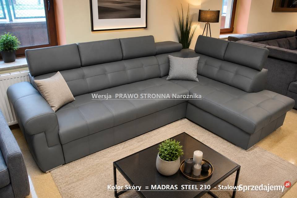 Nowy Narożnik ATLANTA Skóra Naturalna KOLOR Do
