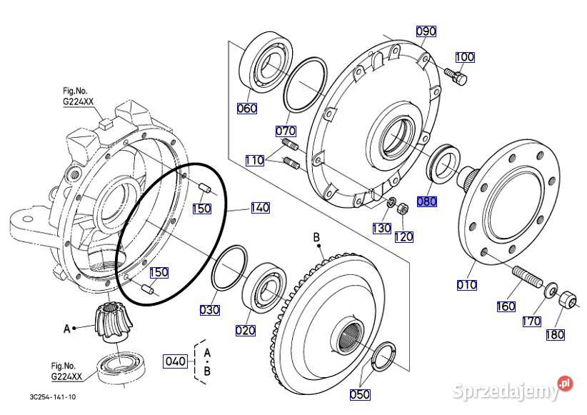 Uszczelniacz piasty przedniej M7060