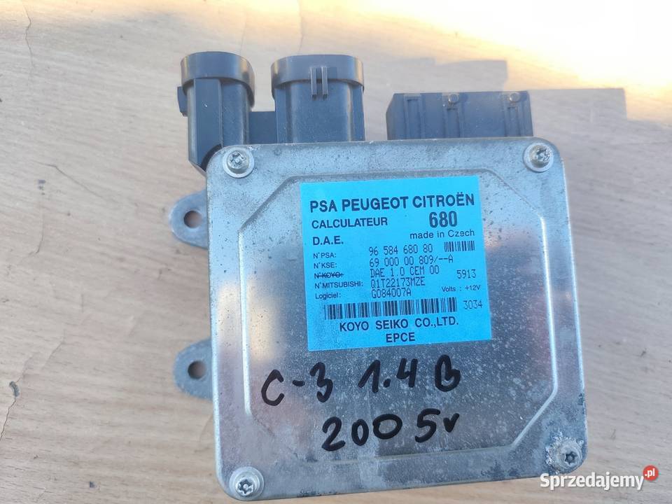 Moduł komfortu EKU Citroen C3 Serock