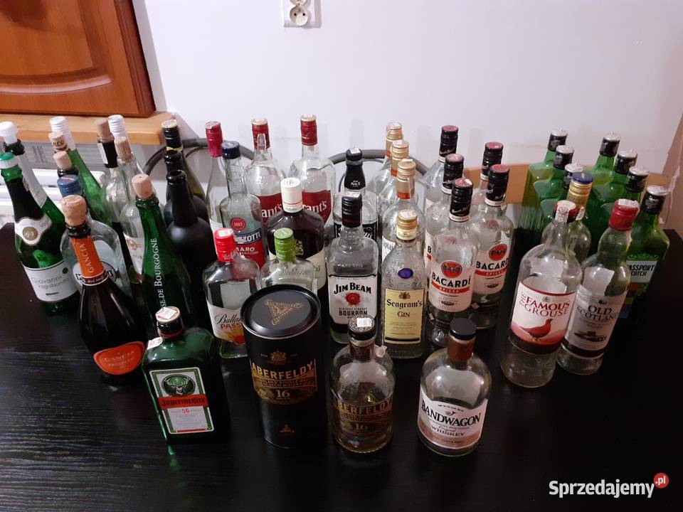 Butelki szklane Whisky Gin Wino Rum Liker mazowieckie