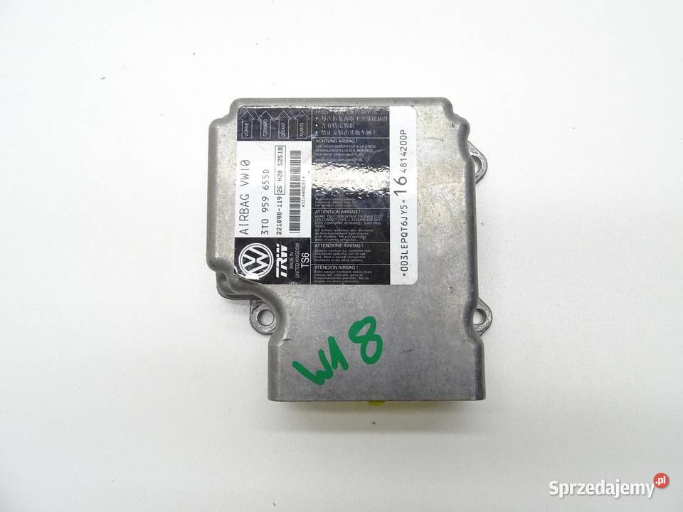 MODUŁ STEROWNIK AIRBAG PODUSZEK POWIETRZNYCH osobowe Komputery