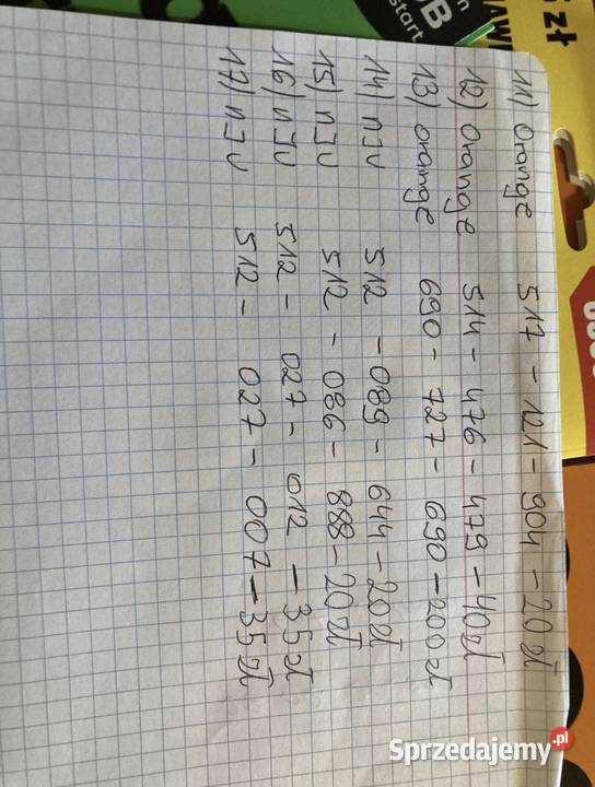 Zlote numery kart sim z różnych sieci mazowieckie Warszawa