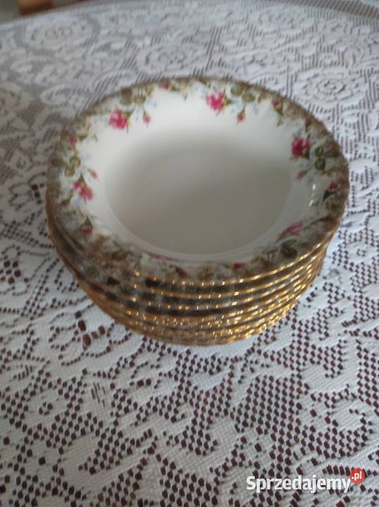 głęboki obiadowy talerz na zupę porcelanowy Zastawa stołowa Kielce sprzedam