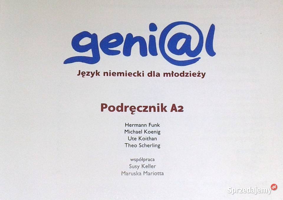 Genial A2 Podręcznik Język niemiecki młodzierzy lubelskie Chełm sprzedam