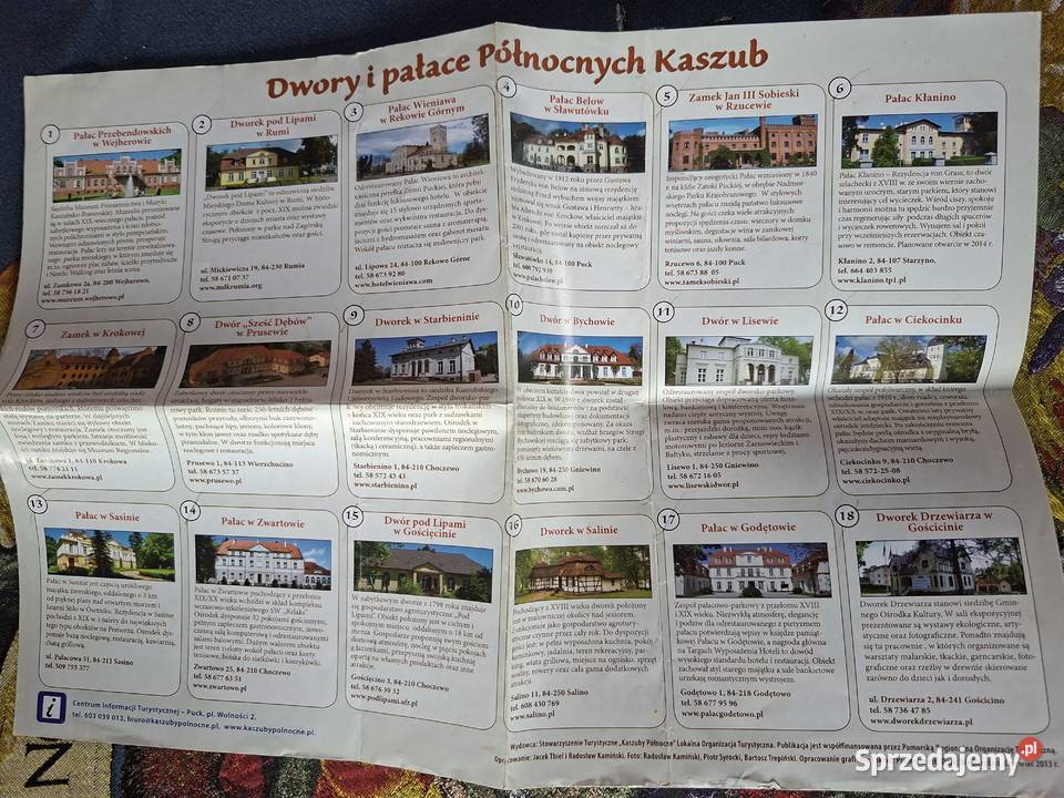 Kaszuby Jarosław Ellwart przewodnik Mapy i przewodniki Kraków