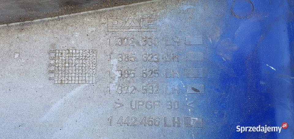DAF CF POLIK NAROŻNIK OWIEWKA 1372530 Części samochodowe Bieleń sprzedam