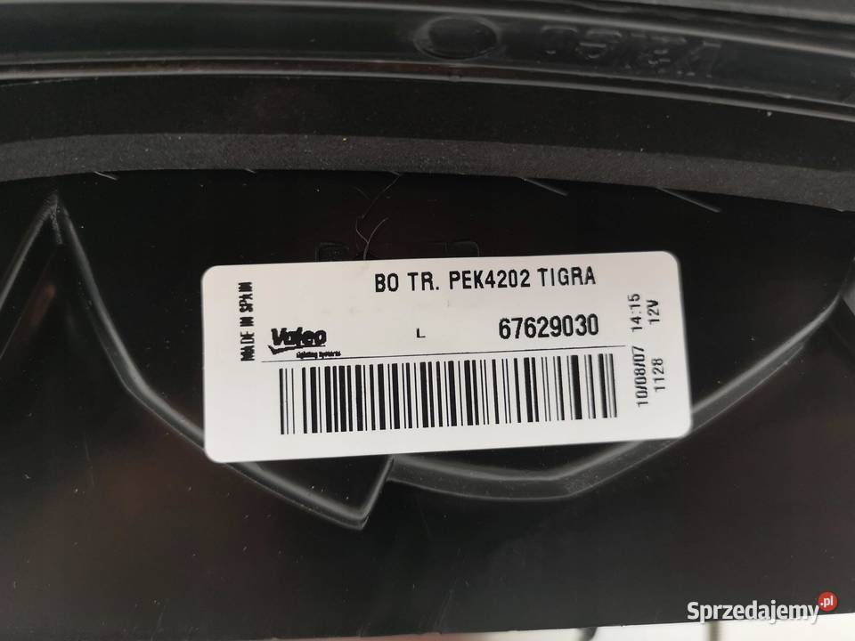 LAMPA LEWY TYŁ OPEL TIGRA 9400 ORYGINAŁ ASO