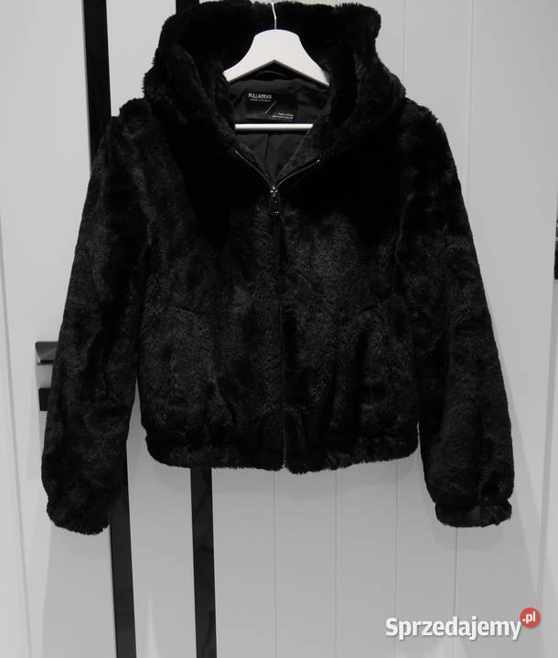 Pull Bear rewelacyjne krótkie futerko 36 S Kaptur Wrocław
