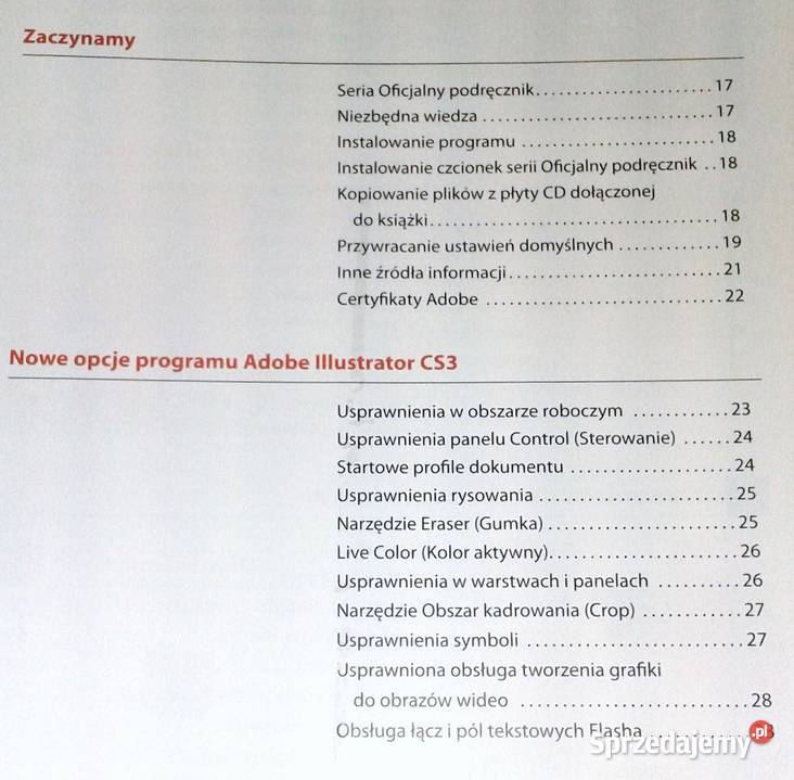 Adobe Illustrator CS3CS3 Oficjalny podręcznik Rok wydania 2008 lubelskie